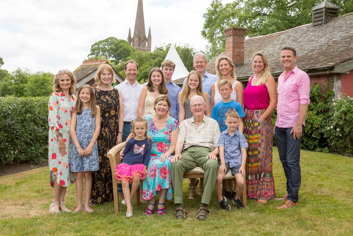 Family gathering at a birthday party in Weobley